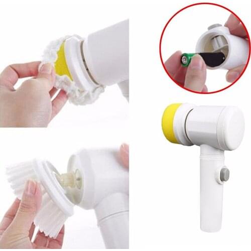 Handheld Electric Cleaning Brush Scrubber Tool for Bathroom Tile Tub Home Kitchen Washing Supplies Bathroom Gadgets