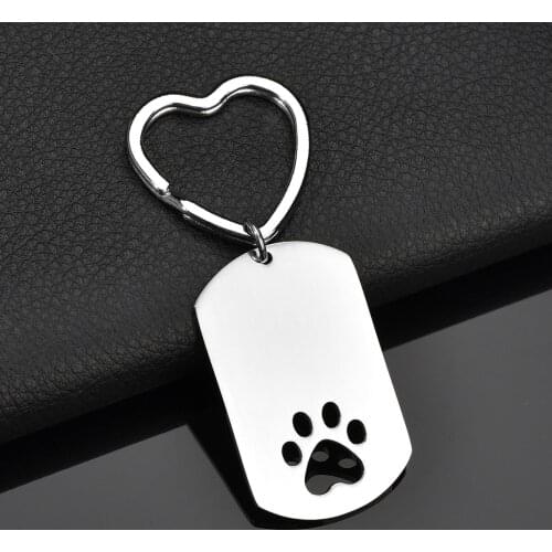 Lucky Charm Date Number Letter Engraving Key Chain Personalized Custom Name Carousel Stainless Steel Piercing Key Ring Chain