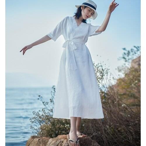 SCUWLINEN Party Summer Dresses