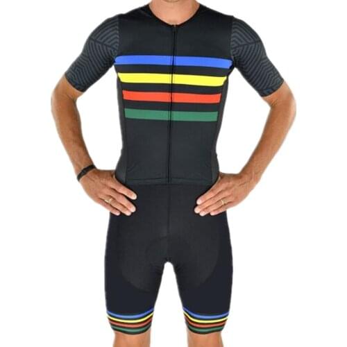 SVBBZC Cycling Jersey Set 2019 Triathlon Suit One Piece Men Short Sleeve Skinsuit Jumpsuit Maillot Bike Bicycle Cycling Clothing