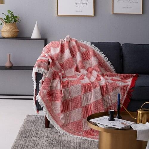 Warm TV Sofa Throw Blankets Adults Bathrobe Sofa Cozy Blanket Ins Color Blankets Outwears Airplane Car Air Conditioning Blanket