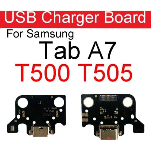 USB Charging Dock Port Plug Flex Cable For Samsung Galaxy Tab A7 10.4 inch (2020) T500 T505 Charger Connector PCB Board Parts
