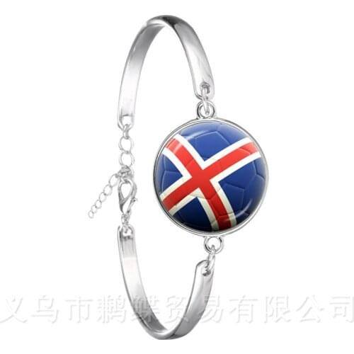 Vintage Football Bracelet 2018 World Cups National Flag Panama,Australia,Egypt,Argentina,Russia,Germany,Poland,Soccer Souvenirs