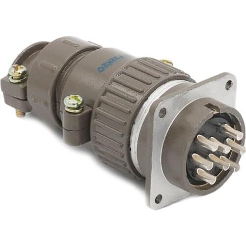 ZHQCN 7A AC400V Quick Automotive Electronics LED Solar Solder M32 8 Pin Waterproof Power Connector IP67 Aviation Female Type