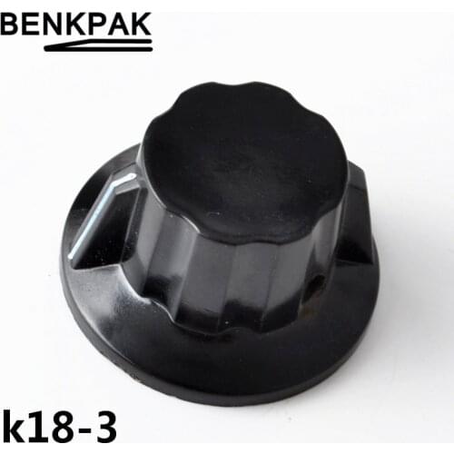 2pcs Potentiometer knob Bakelite knob K18-3 hole 6MM