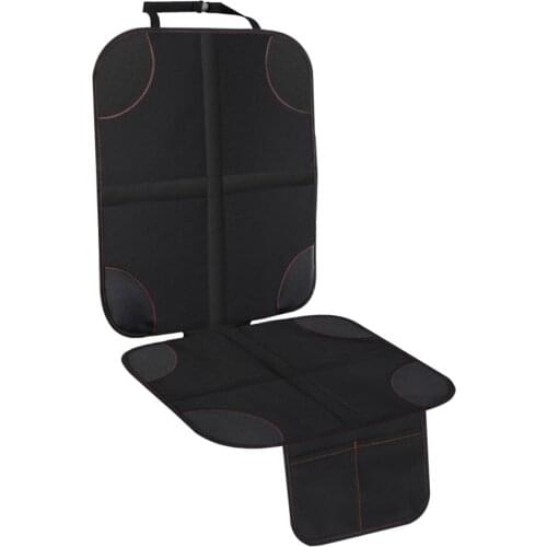 2 pcs Car Seat Protector Backseat Kick Mat & Seat Cover Waterproof & Stain Resistant Rear Seat Organizer Storage Pockets