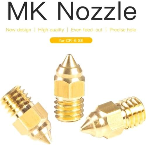 5pcs Original CR-6 SE MK Nozzle 0.4MM 0.3 -1.0MM 0.8MM For CRELITY 3D CR-6 SE CR-10 V2 V3 Ender-3 Ender-5 Series Printer parts