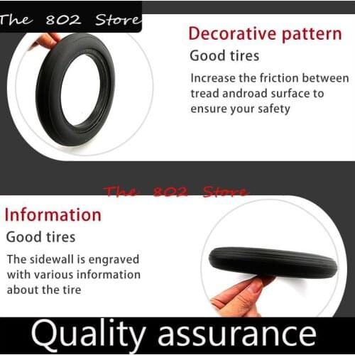 8x1 1/4 Non Inflation Solid Tyre Puncture Proof Wheel Tire for Electric Scooter, Folding Bicycle Parts