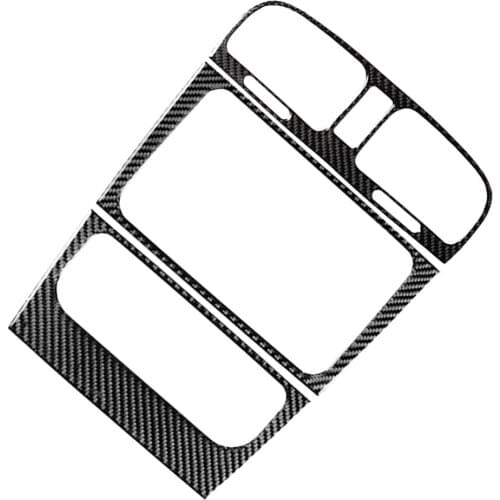 Auto Car Carbon Fiber Console Air Outlet CD Panel Decorative Cover Trim For Volkswagen VW Golf 6 MK6 GTI 2008-2012