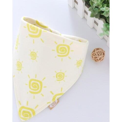 Cotton Bandana Bibs Baby Feeding Smock Infant Burp Cloth Cartoon Saliva Towel Baby Eating Accessory Soft Comfortable Baby Stuff