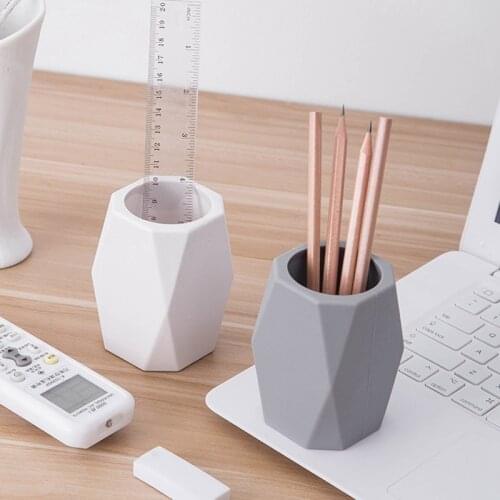Silicone Pen Holder Pencil Stand Desktop Storage Case Box Desk Office Organizer Accessories Stationery Set Gifts for Students