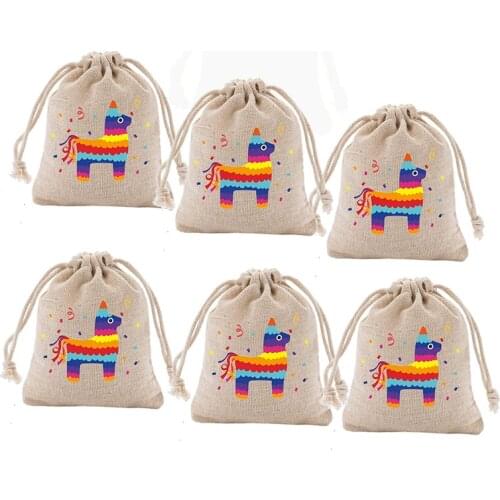 Llama Themed Birthday Party baby shower mexican Fiesta Cinco de Mayo Hawaiian Luau Party decoration Goodie candy Treat Favor Bag