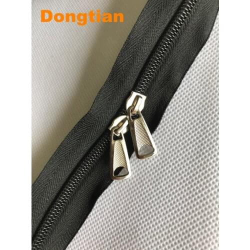 Dongtian 5Meters Thicken Black Nylon Zipper#5 Long Zipper With Zipper Pullers Zippers For Backpack Bag Sofa Cover