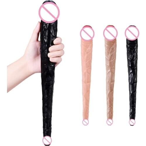 Double sided Dildo Long Strapon Anal Huge Dildo Sex Toys For Women Vaginal Huge Flexible Soft Dildo Big Realistic Penis Sex Shop