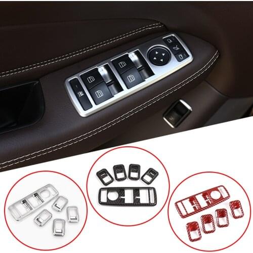 Chrome Window Glass Button Swith Panel For Mercedes Benz A W176 B W246 C W204 E W212 CLA W117 CLS W218 GLK Accessories