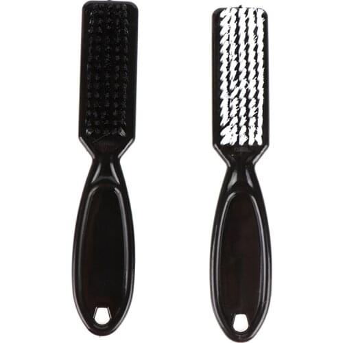 Quality Fade Brush Comb Scissors Cleaning Brush Barber Shop Skin Fade Vintage Oil Head Shape Carving Cleaning Brush