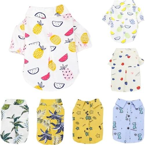 Summer Dog Cat Shirt Pet Dog Printed Clothes Breathable T-Shirt For Small Medium Large Dog Cat Puppy Cozy Clothing Accessories