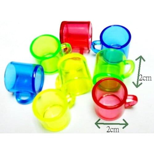 10Pieces mini Mug Pendant 506 Girl Kids Vintage School Bag Pinata Party Favors for necklace keychain Gift Novelty Birthday Prize