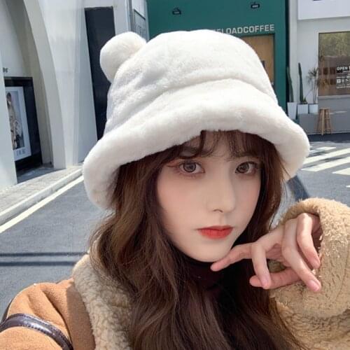 2021 New Autumn Winter Knitted Fisherman Hat Hat Female Fashion Tie Dye Wild Painter Hat Wool Sun Hat Bucket Hat