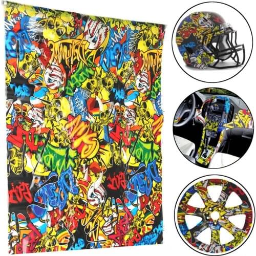 50x150cm Graffiti PVA Hydrographic Film Water Transfer Printing Film Hydrodipping Hydro Dipping Film For Car Wheel Helmet Decor
