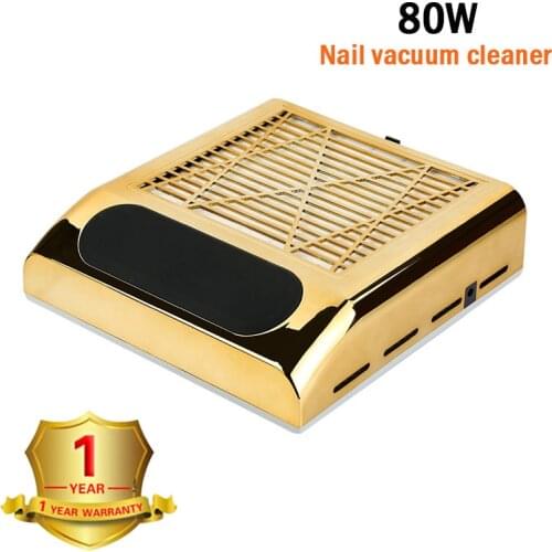 Nail Vacuum Cleaner 80W Manicure Machine Nail Dust Collector Powerful Vacuum Cleaner with Filter Manicure Equipment
