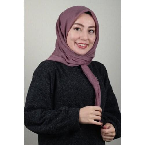 JAWEL SOLID COLOR LINEN FLAMLI SCARF-DESEN-02-RENK-02