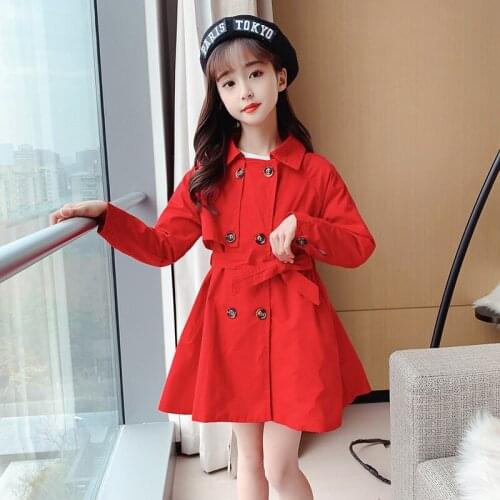 Girls Babys Kids Windbreaker Coat Jacket Outwear 2021 New Spring Autumn Overcoat Top Cardigan Party Outdoor Childrens Clothing
