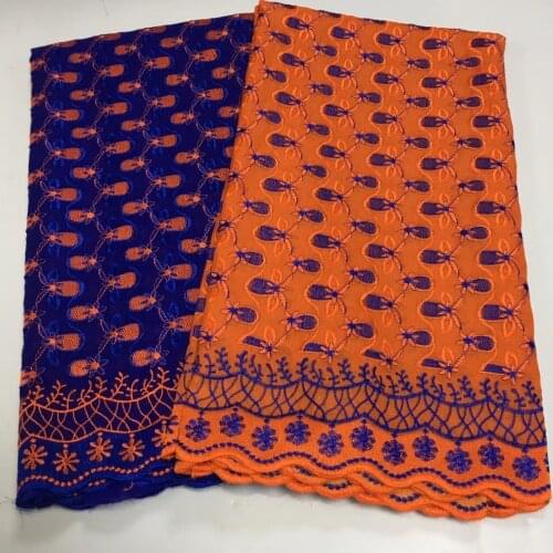 High Quality Swiss Voile Lace In Switzerland Cotton African Dry Cotton Lace Dubai Fabric Nigerian Voile Lace 2.5+2.5yards