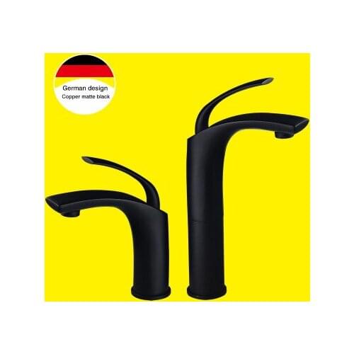 Yooap Black White Basin Faucets Waterfall Bathroom Sink Mixer Tap Single Hole Single Handle Mixer Tap Black Water Basin Mixer