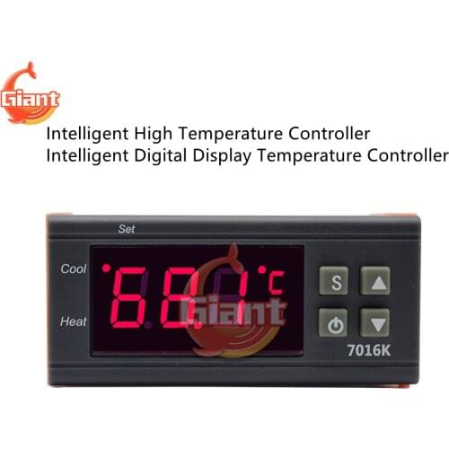 ZFX-7016K Intelligent High Temperature Controller Digital Display Controller 999 Degree Burner Oven Control Switch 30A 110-220V