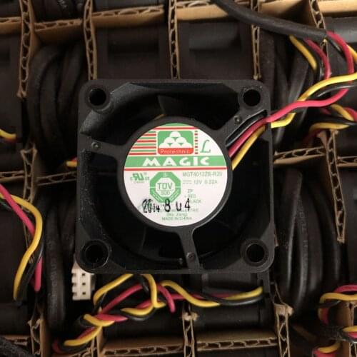 Zyvpee 40x40x20mm MGT4012ZB-R20 4cm 12V 0.22A 40mm 3Wire 4020 Cooling Fan