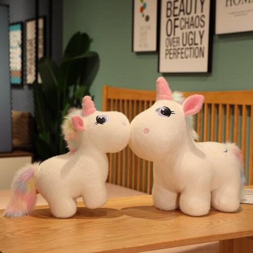 1pc 30/40CM Cute Unicorn Plush Toy Stuffed Cartoon Fat Unicorn Doll Soft Sleep Room Pillow For Children Girls Birthday Gifts