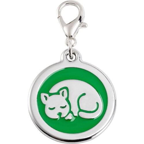 1pc Personalized Cat Dog ID Tag Free Engraving For Doggie Collar Pet Charm Name Pendant Necklace Puppy Accessory