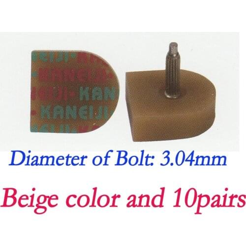 10pairs /lot Womens High Heel Tips nail dia is 3.04mm Beige color Replacement Heel Stoppers Lady Stiletto Heels Repair Tips