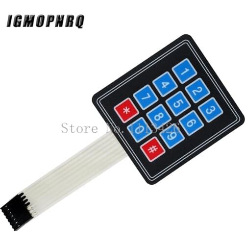 10PCS 4x3 Matrix Array 12 Key Membrane Switch Keypad Keyboard 3*4 Control Panel Microprocessor Keyboard
