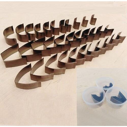 10pcs DIY leather craft Half round belt end flat/sharp end shaped die cut mould knife Punching Hand Tools sharp Cutter 15-40mm