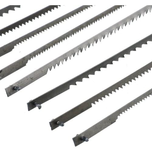 12pcs/set Pinned Scroll Saw Blades Woodworking Power Tools Accessories 125mm Teeth 10/15/18/24 Black