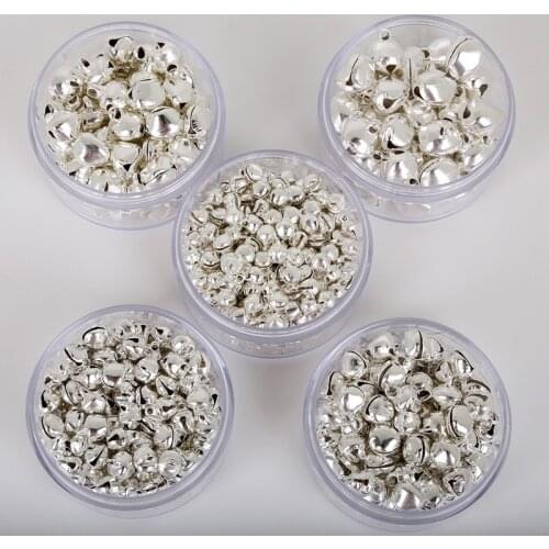 6-14mm Jingle Bells Iron Loose Beads Small For Festival Party Decoration/Christmas Tree Decorations/DIY Crafts Accessories