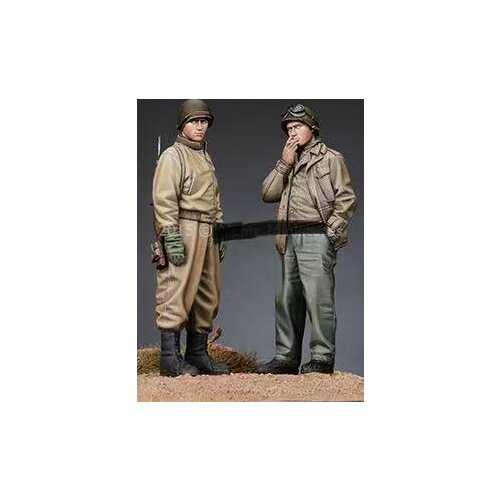 American resin soldiers in World War II Two American soldiers 1:35