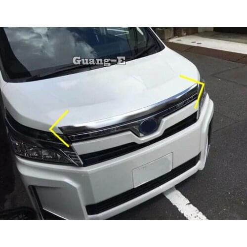 Car Sticker Front Engine Machine Grille Grill Racing Hood Lid Trim For Toyota Noah Voxy 80 Series 2014 2015 2016 2017 2018