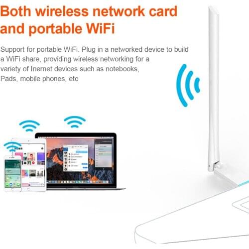 For Tenda U2 Free Drive Version 150MBPS Wireless Desktop Mobile Portable Wi-Fi Network Card USB Receiver
