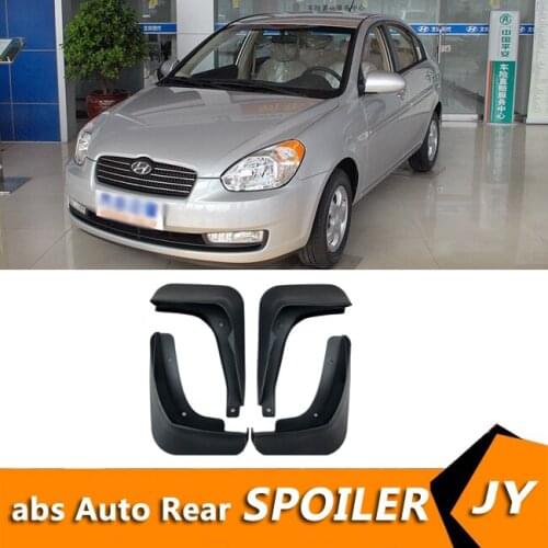 For Hyundai Accent 2006-2010 Mudflaps Splash Guards Front With color and rear Mud Flap Mudguards Fender Modified special