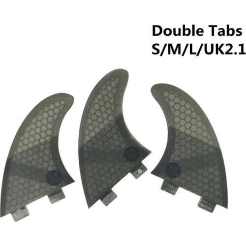 Double Tabs thruster fins S/M/L/UK2.1 Size Fiberglass fins Surfboard Fin surfboard accessories upsurf Fins Double TabsFins