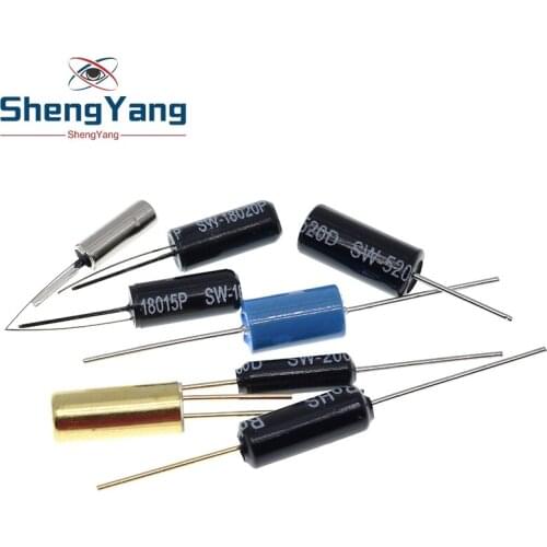 SW-200D -420 -520D SW-18010P-18015P-18020P-58010P 12V Highly Vibration switch Ball Tilt Double bead Angle Spring Sensor Switches