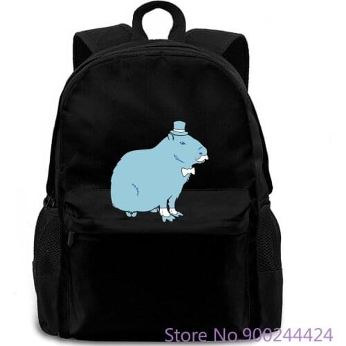 Sir Capybara Mens Top Quality 2018 New Brand MenS New 2018 Print Letters MenS backpack