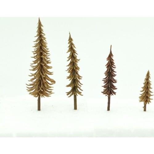 Pine Trees Model toy diorama brown 100pcs scale architecture railroad scenery landscape Multiple sizes Plant flower tree