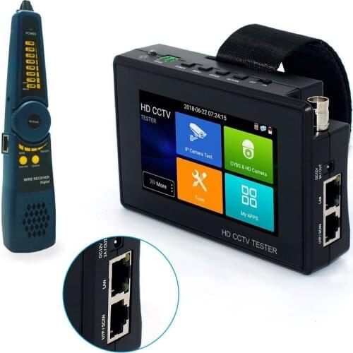 IPC1800plus 1080P 5-IN-1 TVI AHD CVI Analog IP CCTV Camera Tester Build In Battery Security Tester Monitor Video Audio Test PTZ