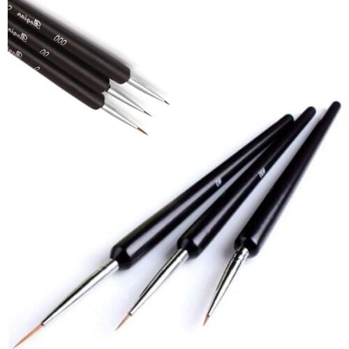 Manicure Tool 3 Pcs Cupcake Sugar Craft Tools Essert Pastry Decor Painting Flower Set Pen Painted Pen Face Mold