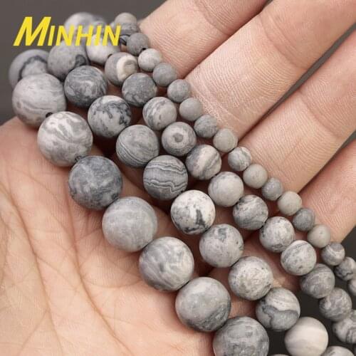 Бисер из натурального камня MINHIN China At AliExpress