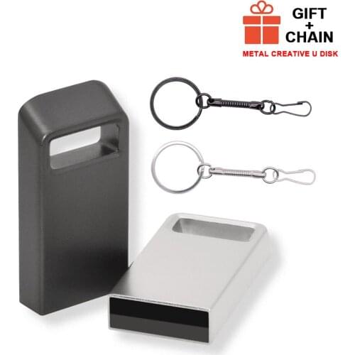 Mini metal Usb Flash Drive 64gb Pen-Drive 16gb 32gb High Speed Pendrive 2.0 Micro Memory Stick Storage Device U Disk Custom LOGO